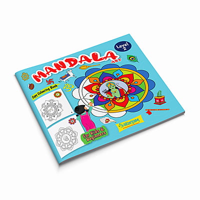 Mandala Art Copy Colouring Book (Level 2) For Kids & Beginners