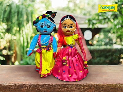 Radha Madhav Krishna Soft Dolls (Toys)