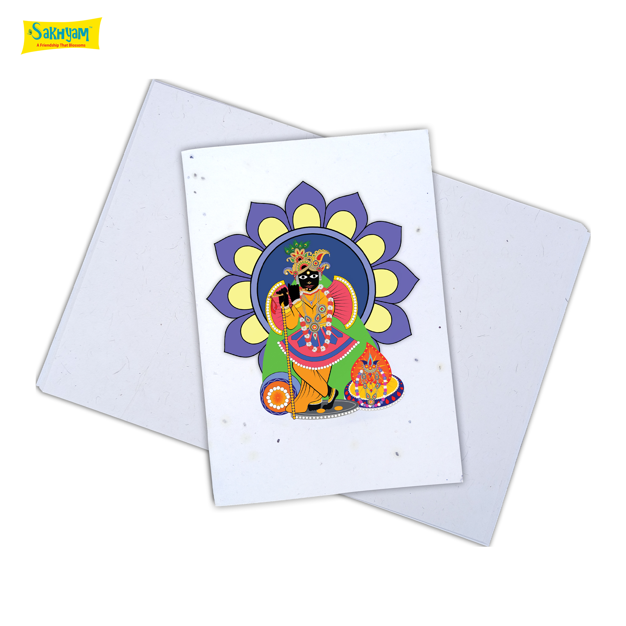 Sakhyam Plantable Notepad -Bakey Bihari (40 writable pages) Sakhyam Plantable Notepad -Bakey Bihari (40 writable pages)