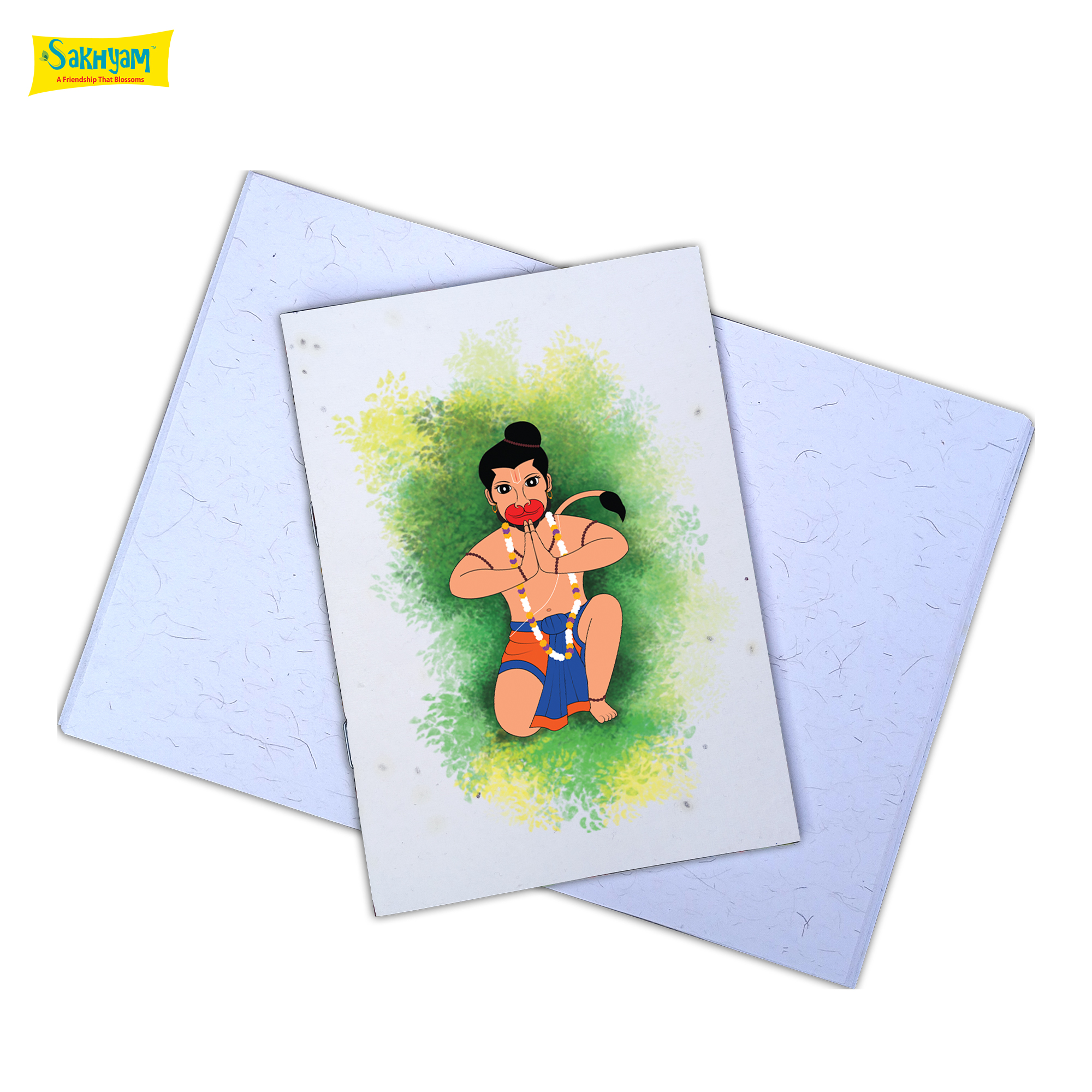 Plantable NoteSakhyam pad - Hanuman (40 writable pages) Plantable NoteSakhyam pad - Hanuman (40 writable pages)