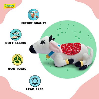 Surabhi Cows Soft Dolls [With Pocket]