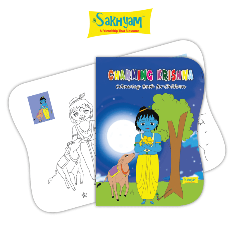 Charming Krishna Colouring Book