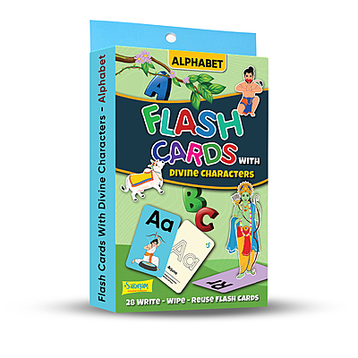 Flash Cards With Divine Characters (28 Cards) | Learn ABC with Divinity